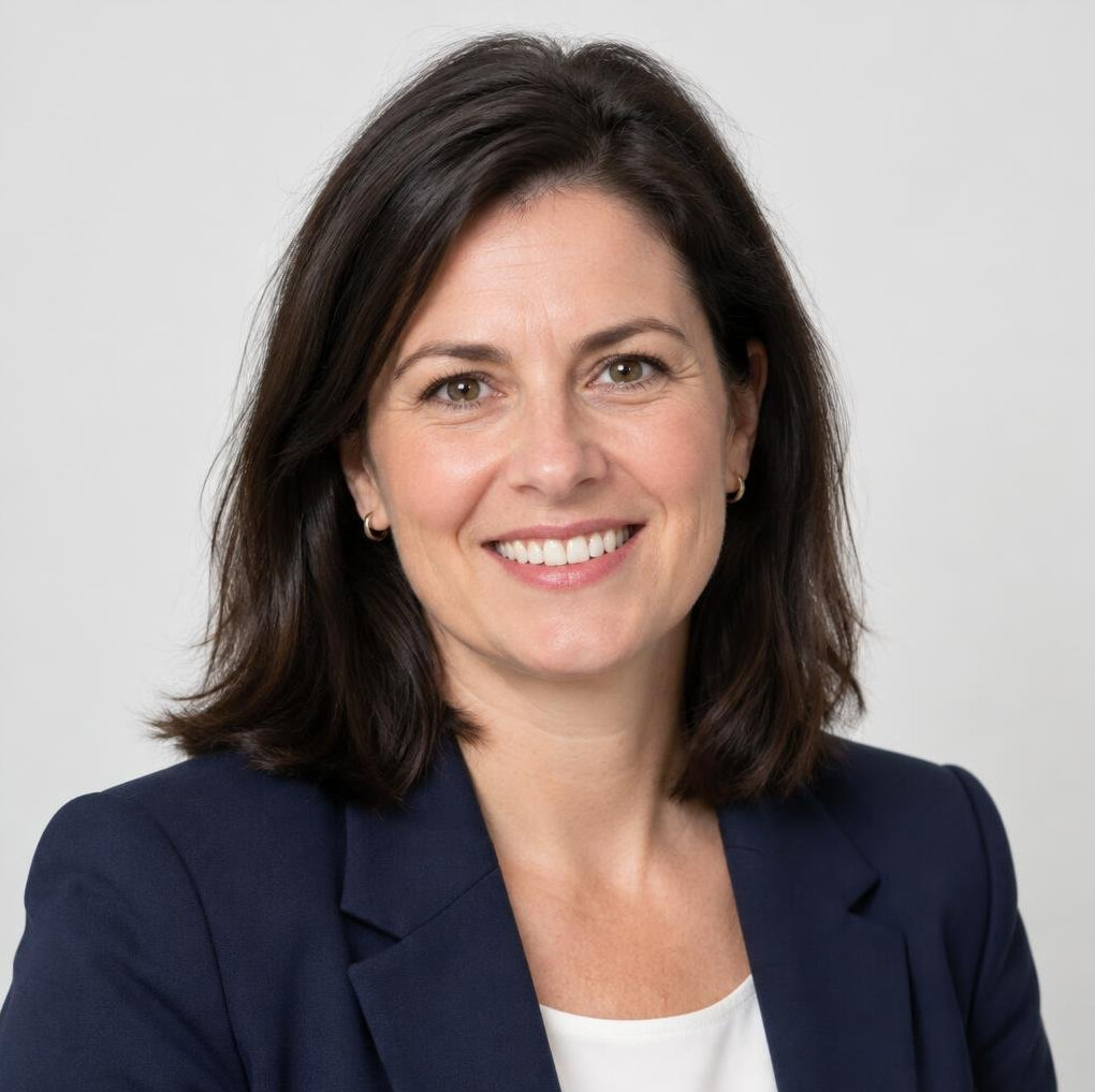 Portrait of a smiling businesswoman in a blazer